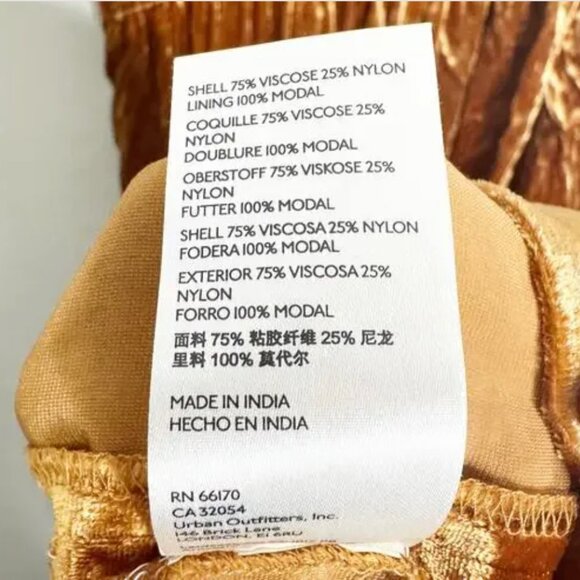 Anthropologie Somerset Maxi Dress Golden Velvet Whimsical Fairy Grunge Like New - Picture 11 of 12